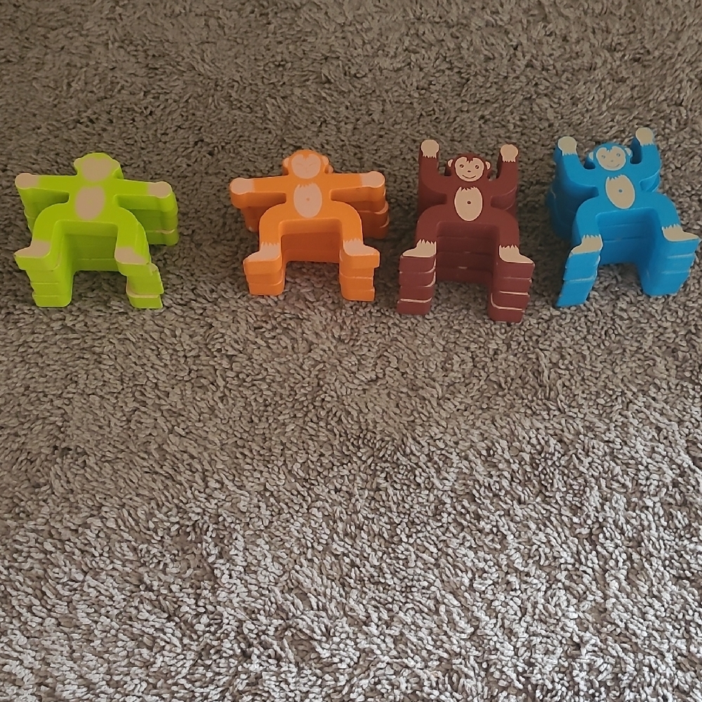 Colorful Monkey Stacking Toys Set